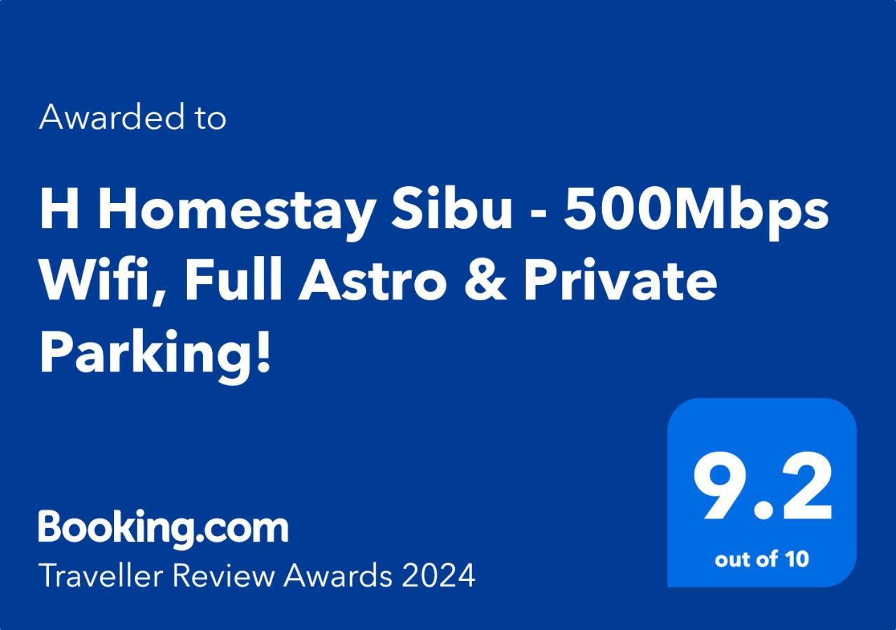 H Homestay Sibu - 500Mbps Wifi, Full Astro & Private Parking! Eksteriør billede
